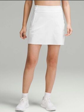 lululemon White Warpstreme High-Rise Golf Skirt